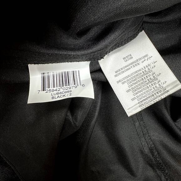 BCBGMaxAzria Alicia Black Silk Strapless Gown Black Maxi Midi Dress Sash 2 XS - Picture 7 of 10